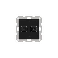 Włącznik dwupolowy FRAME FS-02, komunikacja bezprzewodowa TECH WTP, kolor Czarny