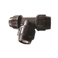 Trójnik UNIPAK FTS PP 40 mm (połączenie zaciskowe x połączenie zaciskowe x połączenie zaciskowe)