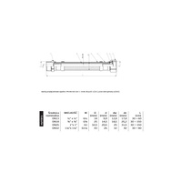 Wąż przyłączeniowy elastyczny PERFEXIM PHA-9150 DN 25, GW x GZ, 1'' x 1'', długość 1000 mm