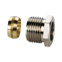 Zestaw przyłączeniowy z pierścieniem zaciskowym FLAMCO MEIBES mosiądz 1/2''