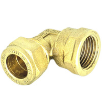 Kolano skręcane QIK Do rur miedzianych, mosiądz, 3/4'' x 18 mm (GW x złącze skręcane)