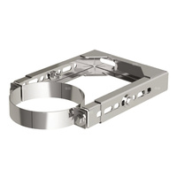 Uchwyt MK ŻARY PK WHT 2 stal nierdzewna fi 80/125 mm (mocowanie - Obejma do ściany regulowana)