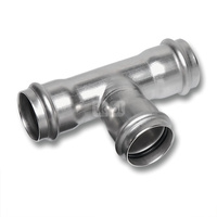 Trójnik SANHA NiroTherm stal nierdzewna 168,3 mm x 108 mm x 168,3 mm (zw x zw x zw)