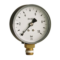 Manometr z rurką Bourdona AFRISO RF standardowy -1/0 bar G1/4B radialne fi 50 mm, kl. 1.6%