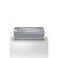 Wymiennik poziomy z dwiema wężownicami - Joule - HORIZONTAL TWIN SOLAR - 200l + grzałka 3kW 230V + zawór T&P