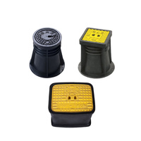 Skrzynka uliczna z tworzywa PEHD, okrągła, WODA