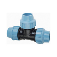 Trójnik AGAFLEX PP 75 mm (połączenie zaciskowe x połączenie zaciskowe x połączenie zaciskowe)do rur PE