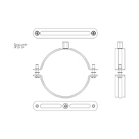 Obejma mocująca NICZUK DUO UPZD 114-122 mm 114SKR
