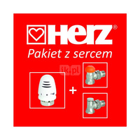 Pakiet z sercem (set kątowy), głowica Mini + zawór TS-98-V + zawór RL-1