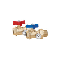 Para zaworów kulowych z termometrem 1 1/4" x 1 1/4"