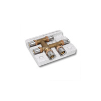 Trójnik SANHA 3fit Press, krzyżowy brąz 16 mm (zz x zz x zz)