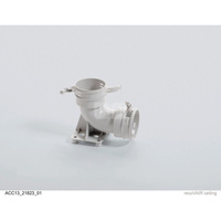 Kolanko 90 st. z cokołem mocującym, fi75/62 mm z uszczelkami