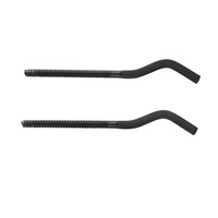 Komplet wieszaków do grzejnika z kołkiem rozporowym w kolorze czarnym