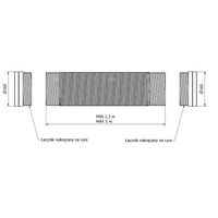 Przewód elastyczny DN160 dł.5 m 