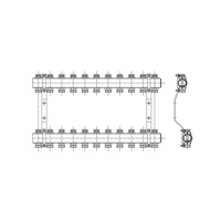 PHA-109 4-obwodowy PN10 Rozdzielacz CuZn