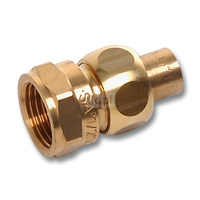 Śrubunek SANHA 4340G trzyczęściowy, brąz, 18 mm x 3/4'' (lut wewnętrzny x GW)