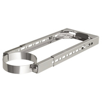 Uchwyt MK ŻARY PK WHT 4 stal nierdzewna fi 80/125 mm (mocowanie - Obejma do ściany regulowana)