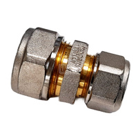 Złączka prosta skręcana QIK Do rur wielowarstwowych redukcja, mosiądz, 20 mm x 16 mm (złącze skręcane x złącze skręcane)