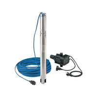 Pompa głębinowa 1-fazowa GRUNDFOS SQ2-55 PC15 częstotliwość 50/60 Hz, moc 0.7 kW 5.2 A, prędkość obrotowa 10700 obr/min, z zaworem zwrotnym, długość kabla 30 m