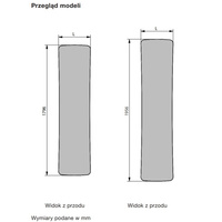 Grzejnik elektryczny ZEHNDER Folio 1796 x 540 mm, kolor biały, moc 750 W