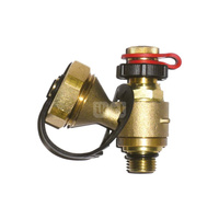 Zawór regulacyjno-pomiarowy HERZ 0284 mosiądz (czerwony), 1/4'' Gwint zewnętrzny