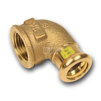 Kolano 90' SANHA Press Gas, Cu, 15 mm x 1/2'' (zw x GW)