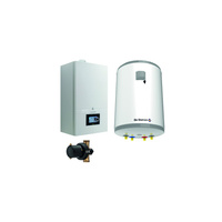 Pakiet - Kocioł gazowy jednofunkcyjny DE DIETRICH Virtuens Smart 15 kondensacyjny wiszący 2.6 - 16.3 kW + Zasobnik c.w.uAQUAvie100 + Filtr magnetyczny XS90 A