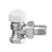 Zawór term. z bezstopniową nastawą wstępną od 1 do 8, Calypso exact DN 10, skrócony, kątowy
