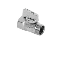 Zawór kulowy ARCO MINI 1/2'' GZ x GW, uchwyt: czerwony