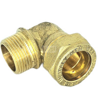 Kolano skręcane QIK Do rur miedzianych, mosiądz, 3/4'' x 22 mm (GZ x złącze skręcane)