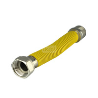 Wąż do gazu PERFEXIM KAS FLEX ze złączem gwintowanym 3/4'' Gwint wewnętrzny x Gwint zewnętrzny 220- 420 mm (roziągalny), oplot: PCV