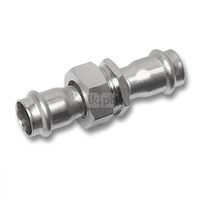 Śrubunek SANHA NiroSan Press trzyczęściowy, stal nierdzewna, 22 mm (zw x zw)