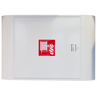 Hydrant DN 25 FIT zawieszany, z dwoma ćwierćwałkami, wąż 30 m, zamek patent, RAL 9003