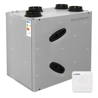 Rekuperator Reversus 300+ z panelem Wi-Fi, z wymiennikiem przeciwprądowym (wydatek 295 m³/h), z by-passem, z uchwytami mocującymi do ściany