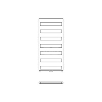 Grzejnik drabinkowy KERMI Casteo BH, wym. 1533 x 500 mm, kolor srebrny, moc 649W