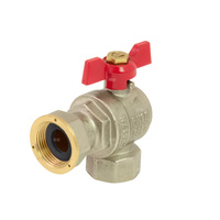 PHA-010/O G11/4 WZ PN30 C DN32 Kurek kulowy kątowy z obrotową nakrętką dławik CuZn-C