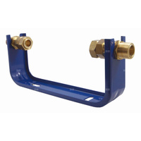 Konsola wodomierzowa 3/4" wodomierz, śrubunek 1", długość konsoli 340mm (wod. 130-160mm) HARD, bolce w komplecie