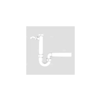 Półsyfon zlew. rurowy, jednokomorowy z przyłączem AGD, odpływ d50