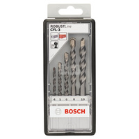5-częściowy zestaw Wierteł do betonu Robust Line CYL-3 4, 5, 6, 8, 10 mm