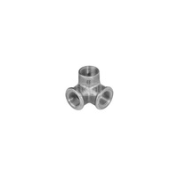 Trójnik ODLEWNIA ZAWIERCIE Za1/33/221 (narożnik) 90' żeliwo (ocynk) 3/4'' (GW gazowy walcowy x GW gazowy walcowy x GW gazowy walcowy)