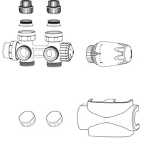 Multilux 4 - Zestaw z DX, czarny RAL9005