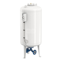 Naczynie wzbiorcze stojące FLAMCO MEIBES Airfix D-E, pojemność 800 l 6-, 16 bar / 120'C fi2'', kolor biały, do instalacji C.W.U.