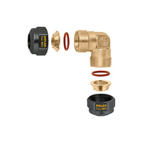 Kolanko, skręcane, uszczelka O-Ring do instalacji solarnych O 22