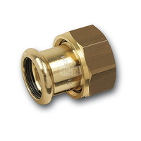 Półśrubunek SANHA PURAPRESS dwuczęściowy, Cu, 35 mm x 2'' (zw x nz)