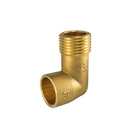 Kolano 90' UNIPAK, mosiądz, 18 mm x 1/2'' (lut wewnętrzny x GZ)