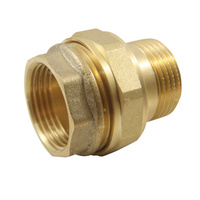 Śrubunek prosty o-ring AGAFLEX, mosiądz, 1'' (GZ x GW)