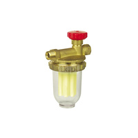 Filtr olejowy AFRISO V500Si jednorurowy fi 3/8'' x 3/8'' GW x GZ, z wkładem plastikowym, maks. przepływ 250 l/h